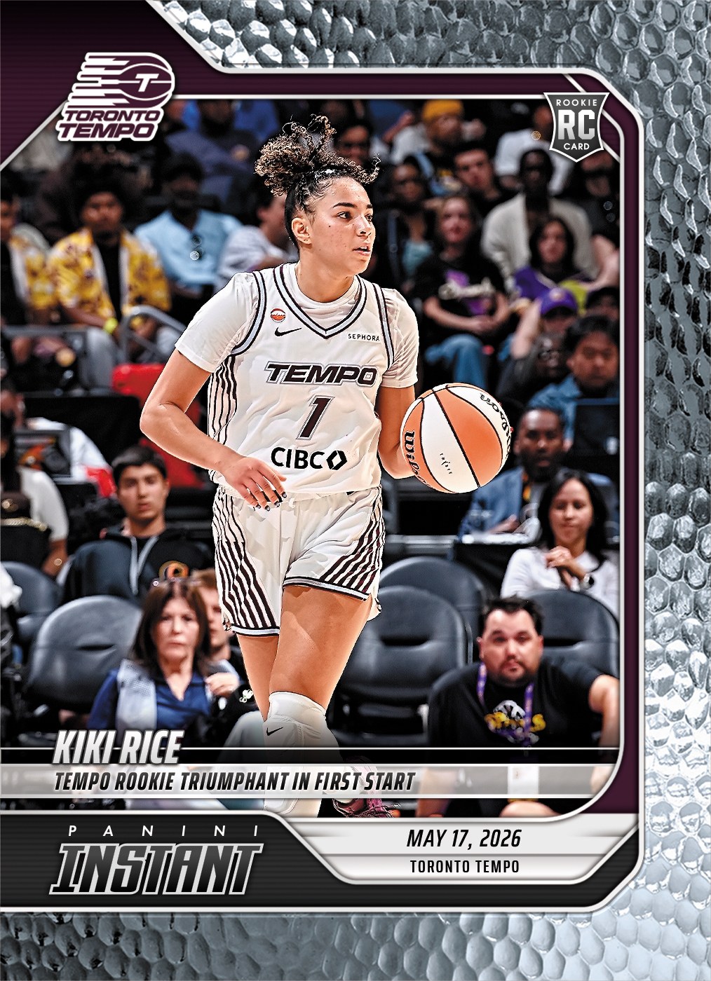 Product image 1 for - Kiki Rice - 2026 Panini Instant WNBA #69 - Metallic /5