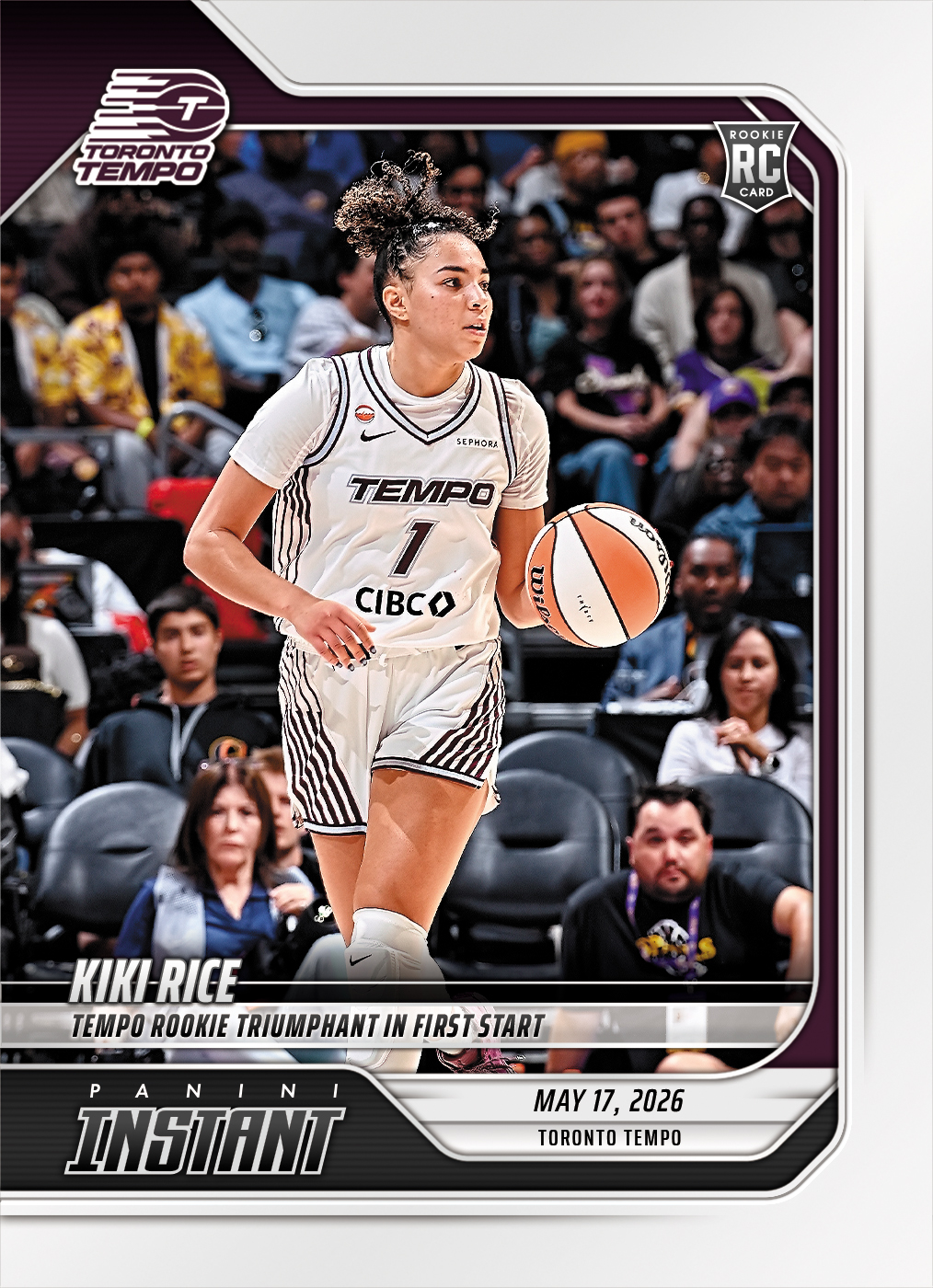 Product image 1 for - Kiki Rice - 2026 Panini Instant WNBA #69 - Base