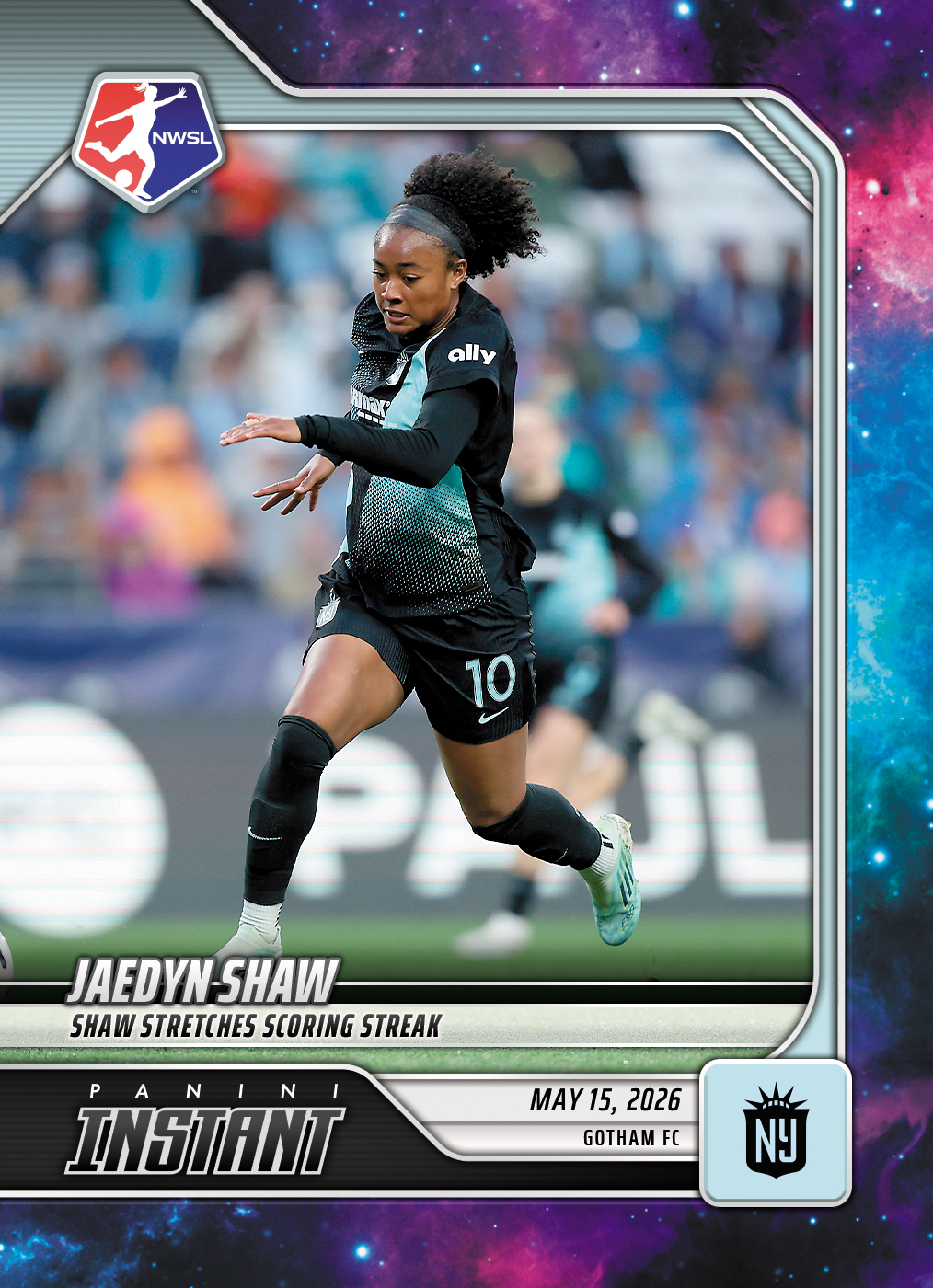 Product image 1 for - Jaedyn Shaw - 2026 Panini Instant NWSL #67 - Galaxy 1/1