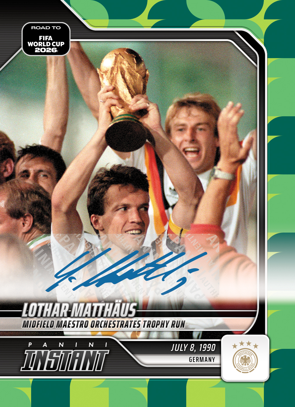 Product image 1 for - Lothar Matthaus - 2026 Panini Instant Road to FIFA World Cup 2026™ #14 - Green /10 Auto