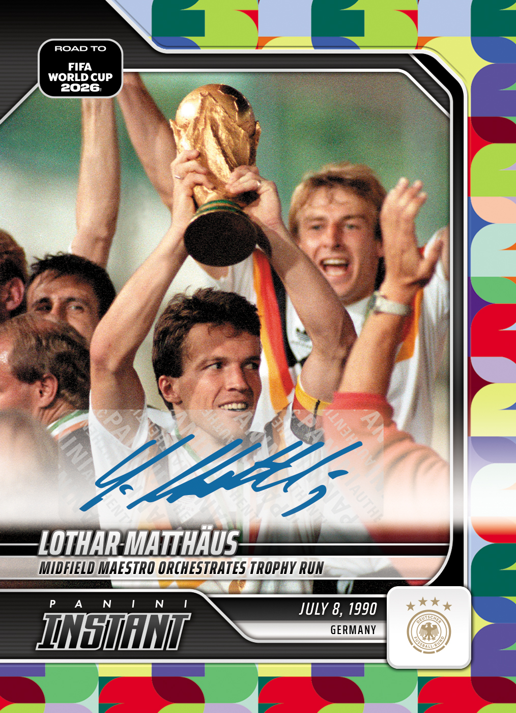Product image 1 for - Lothar Matthaus - 2026 Panini Instant Road to FIFA World Cup 2026™ #14 - Multi 1/1 Auto