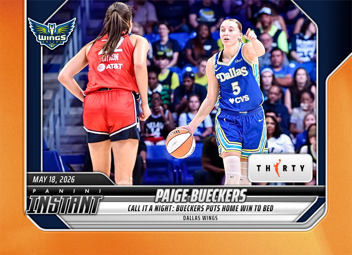 Product image 1 for - Paige Bueckers - 2026 Panini Instant WNBA #71 - 30th Anniversary /30