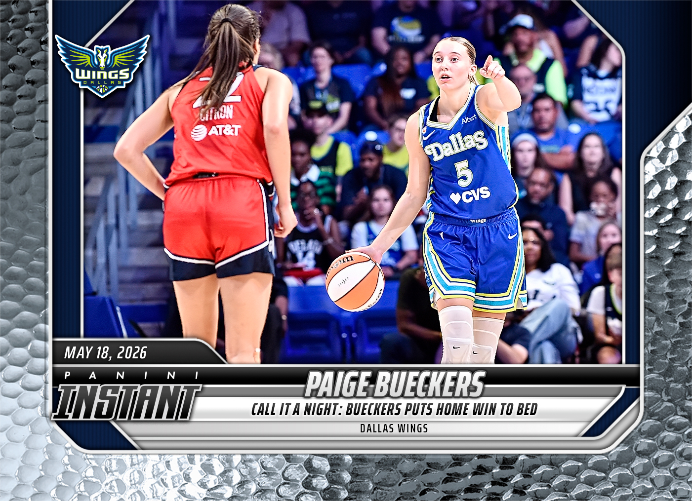 Product image 1 for - Paige Bueckers - 2026 Panini Instant WNBA #71 - Metallic /5