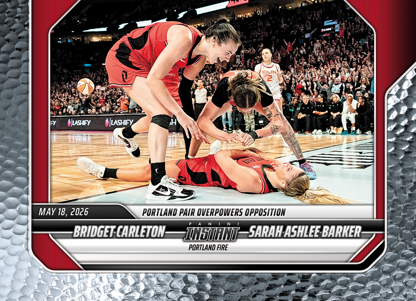 Product image 1 for - Bridget Carleton/Sarah Ashlee Barker - 2026 Panini Instant WNBA #72 - Metallic /5