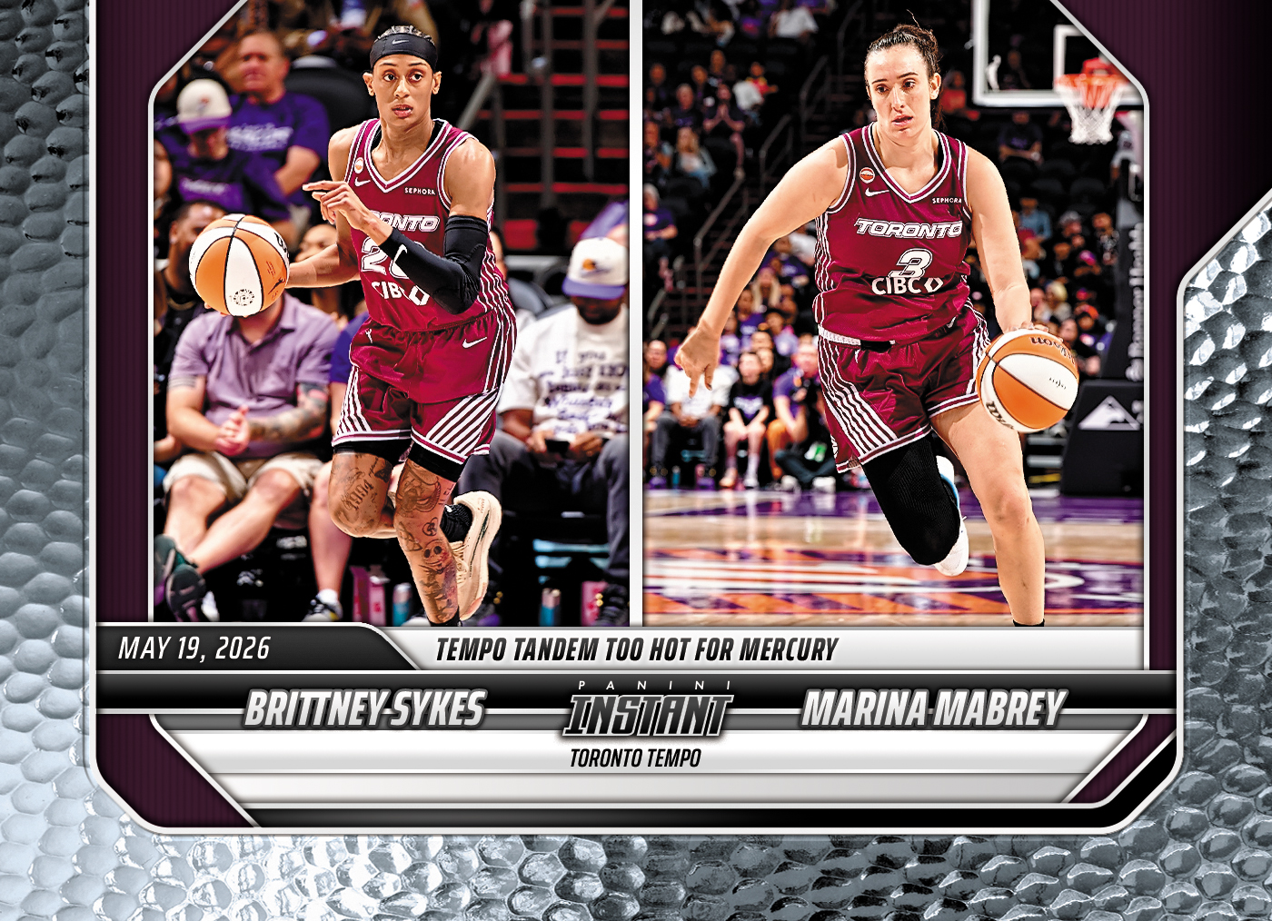 Product image 1 for - Brittney Sykes/Marina Mabrey - 2026 Panini Instant WNBA #73 - Metallic /5