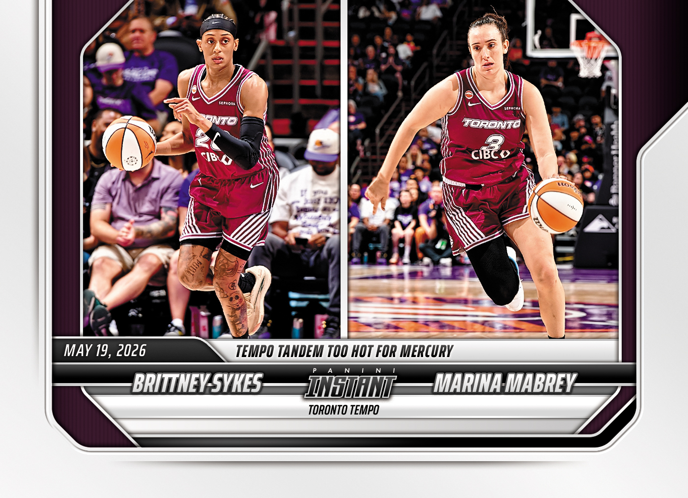 Product image 1 for - Brittney Sykes/Marina Mabrey - 2026 Panini Instant WNBA #73 - Base