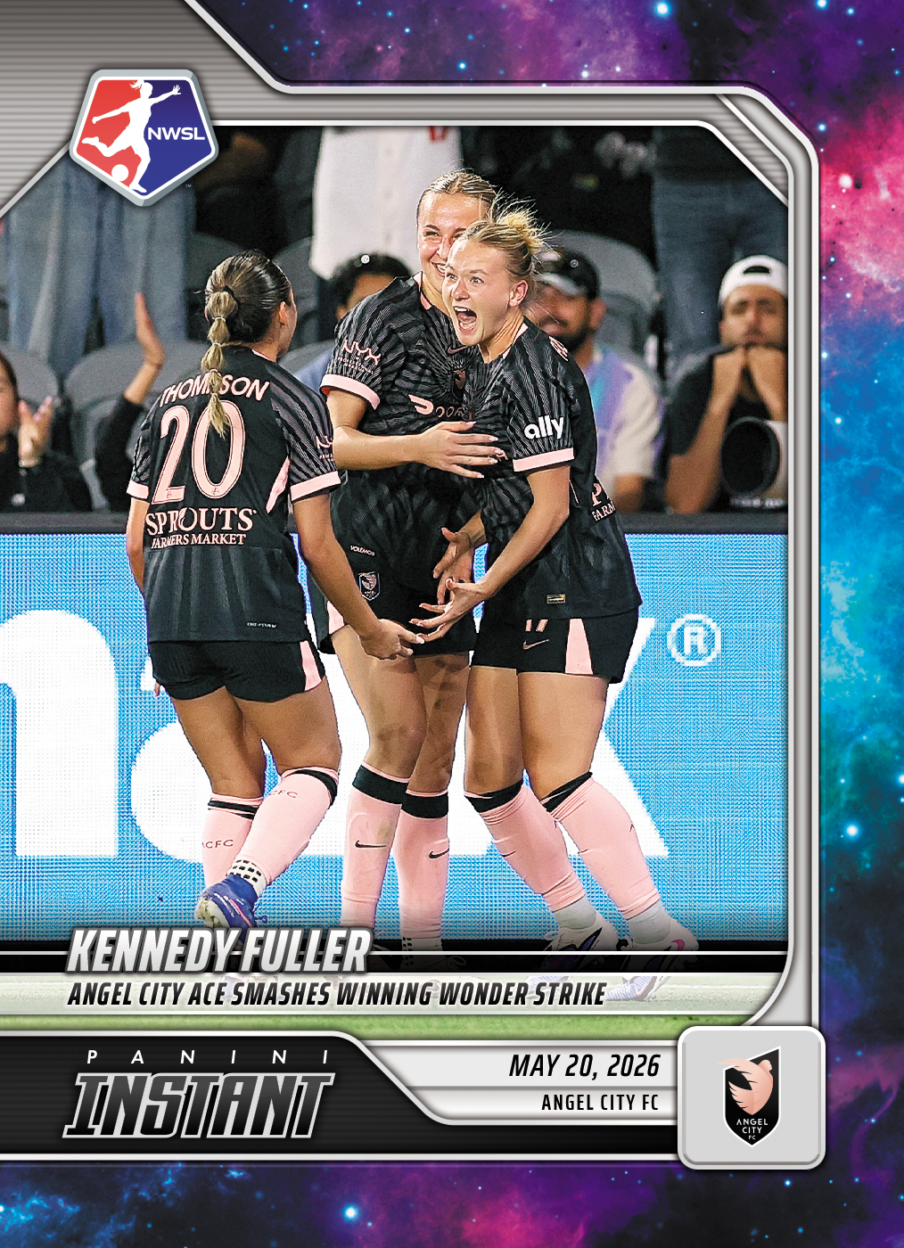 Product image 1 for - Kennedy Wesley - 2026 Panini Instant NWSL #71 - Galaxy 1/1