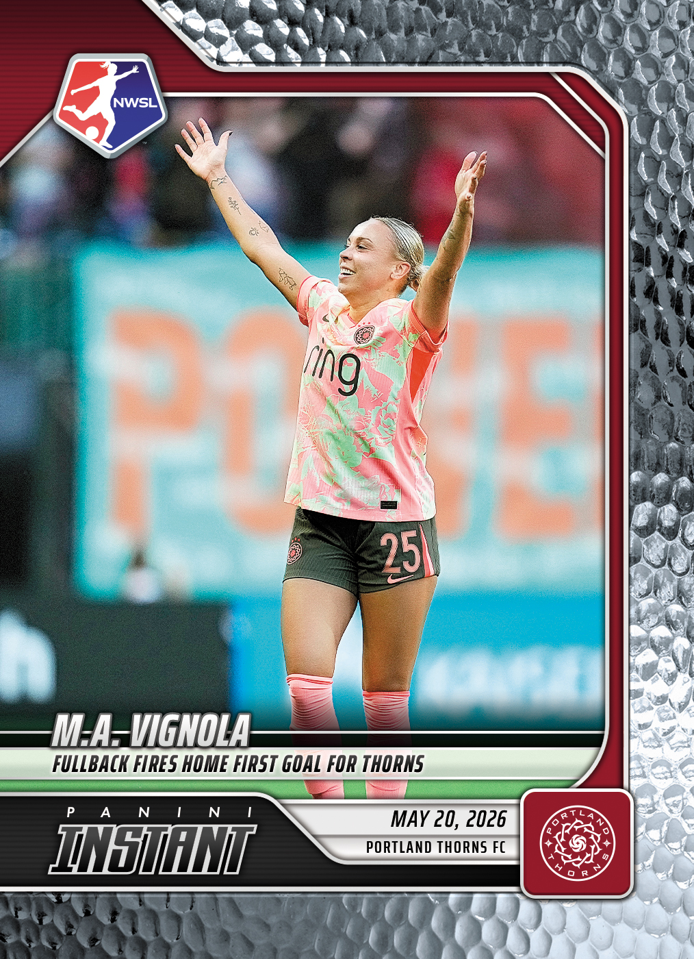 Product image 1 for - M.A. Vignola - 2026 Panini Instant NWSL #72 - Metallic /5