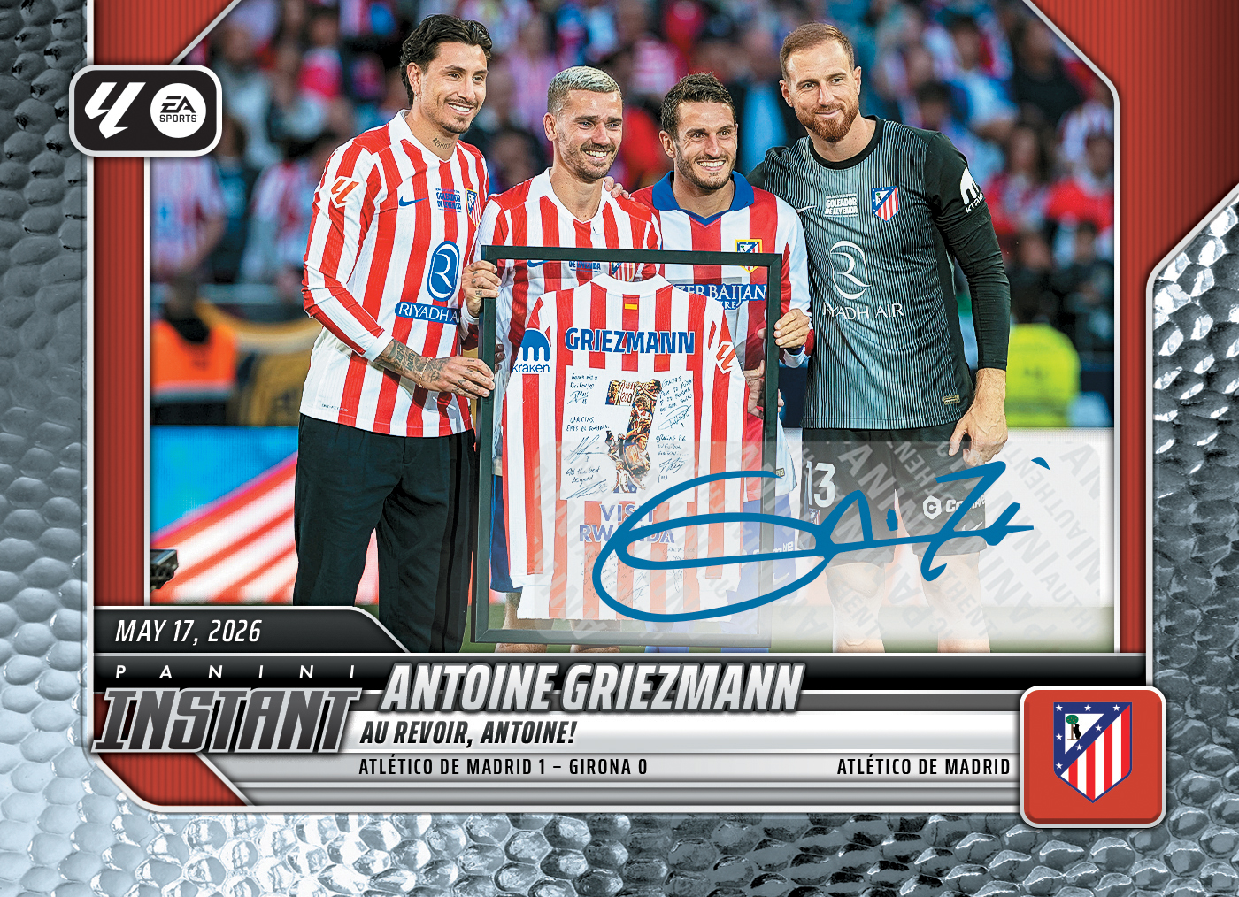 Product image 1 for - Antoine Griezmann - 2026 Panini Instant La Liga #4 - Metallic /5 Auto