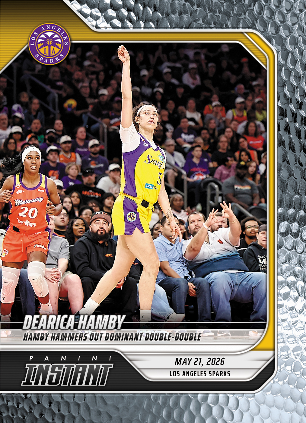 Product image 1 for - Dearica Hamby - 2026 Panini Instant WNBA #79 - Metallic /5