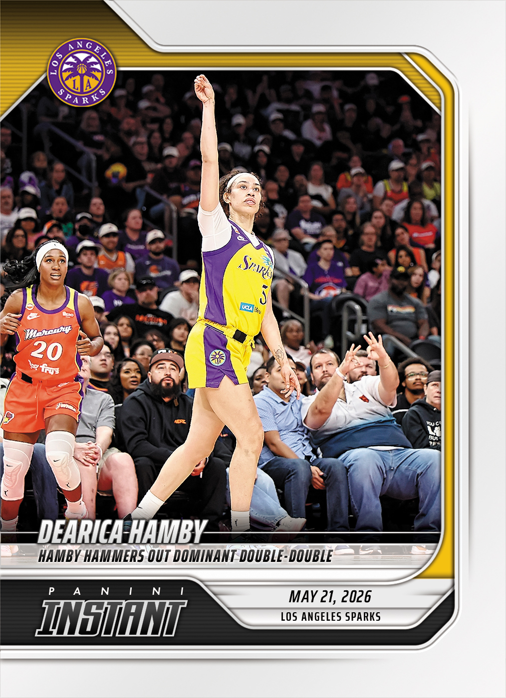 Product image 1 for - Dearica Hamby - 2026 Panini Instant WNBA #79 - Base