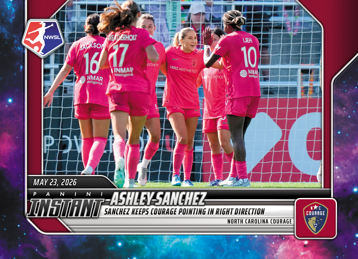 Product image 1 for - Ashley Sanchez - 2026 Panini Instant NWSL #74 - Galaxy 1/1