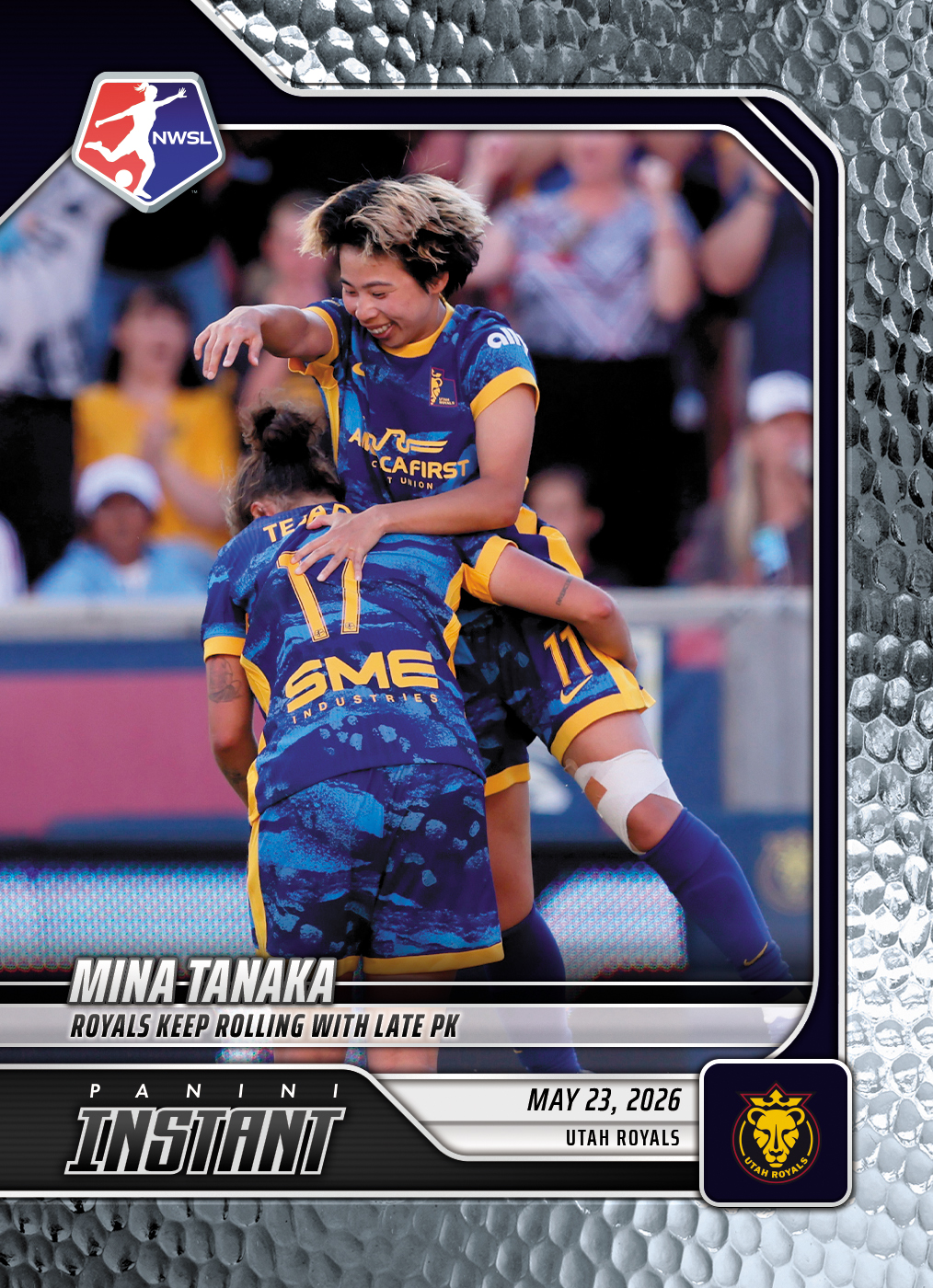 Product image 1 for - Mina Tanaka - 2026 Panini Instant NWSL #75 - Metallic /5
