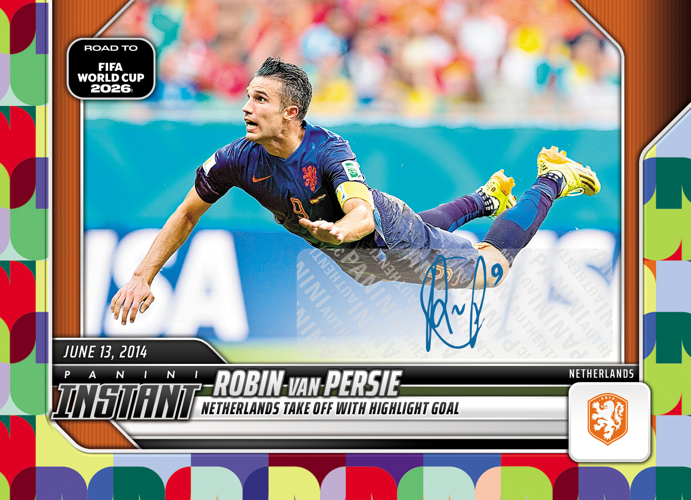 Product image 1 for - Robin van Persie - 2026 Panini Instant Road to FIFA World Cup 2026™ #23 - Multi 1/1 Auto