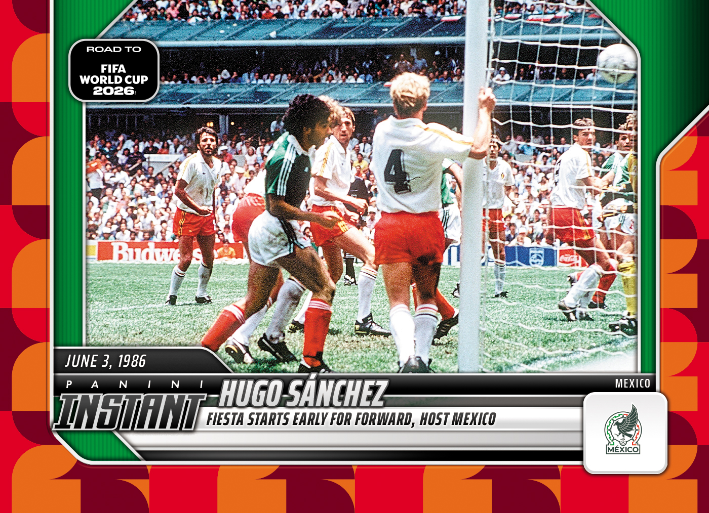 Product image for - Hugo Sanchez - 2026 Panini Instant Road to FIFA World Cup 2026™ #34 - Red /5