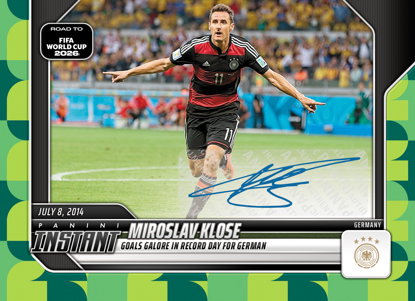 Product image for - Miroslav Klose - 2026 Panini Instant Road to FIFA World Cup 2026™ #35 - Green /1