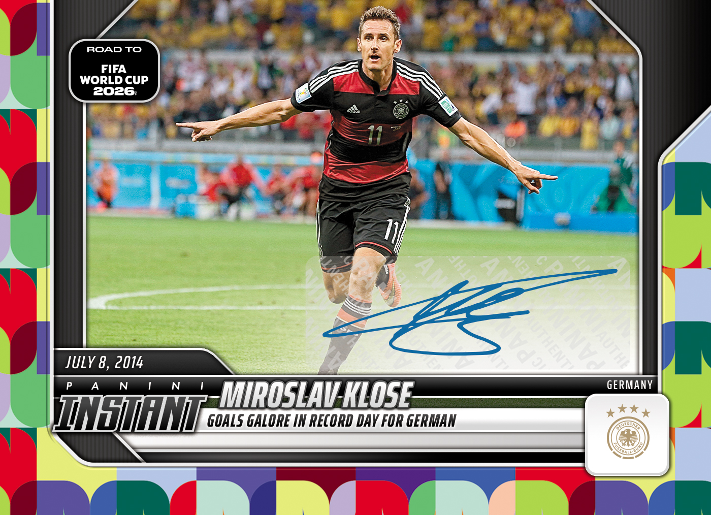 Product image 1 for - Miroslav Klose - 2026 Panini Instant Road to FIFA World Cup 2026™ #35 - Multi 1/1 Auto