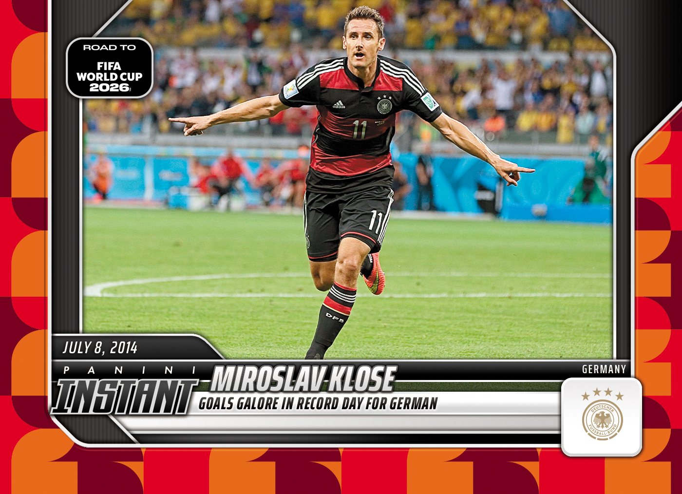 Product image for - Miroslav Klose - 2026 Panini Instant Road to FIFA World Cup 2026™ #35 - Red /5