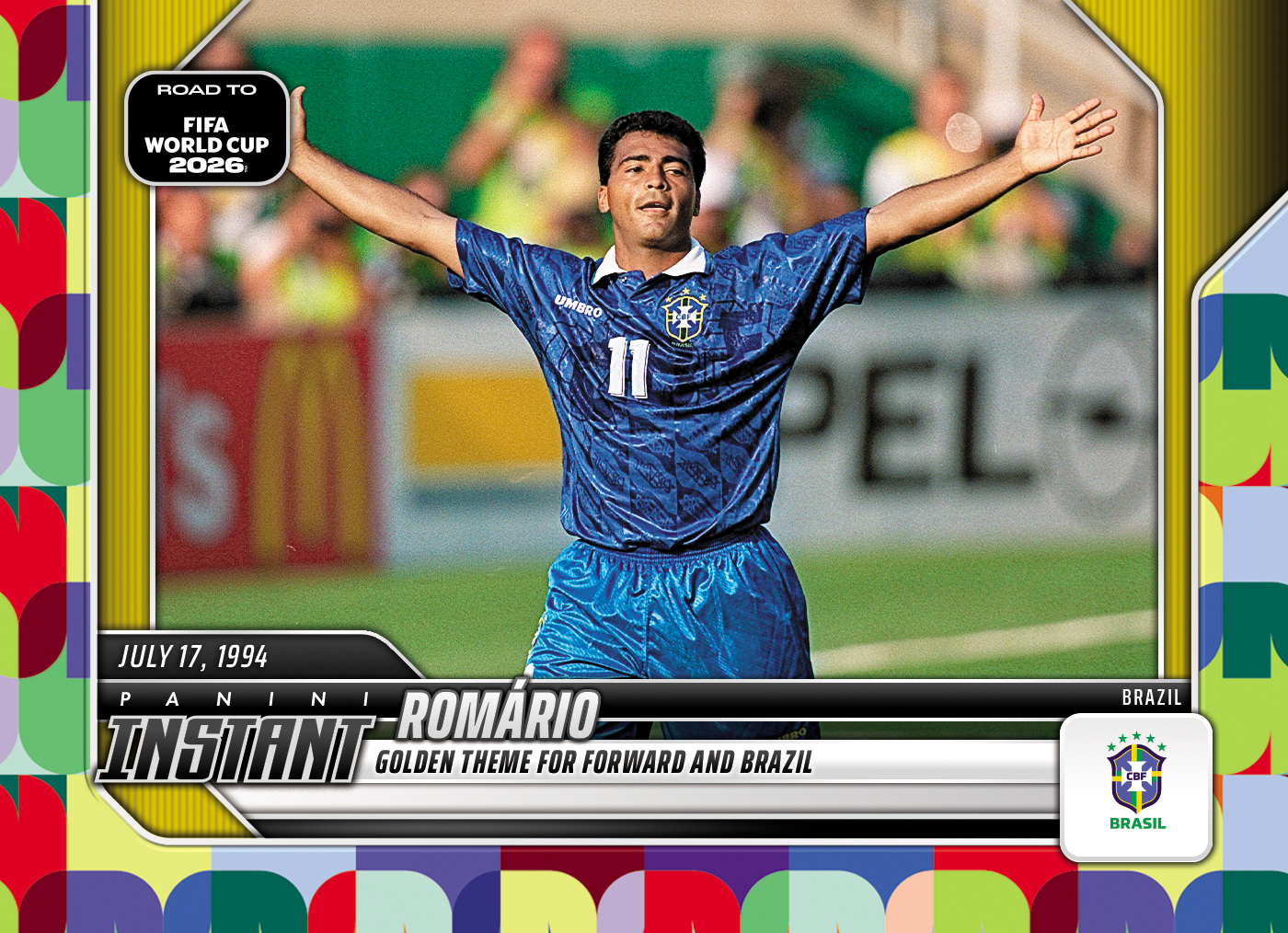 Product image 1 for - Romario - 2026 Panini Instant Road to FIFA World Cup 2026™ #39 - Multi 1/1
