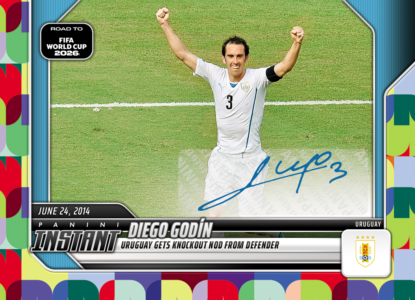 Product image for - Diego Godin - 2026 Panini Instant Road to FIFA World Cup 2026™ #40 - Multi 1/1 A