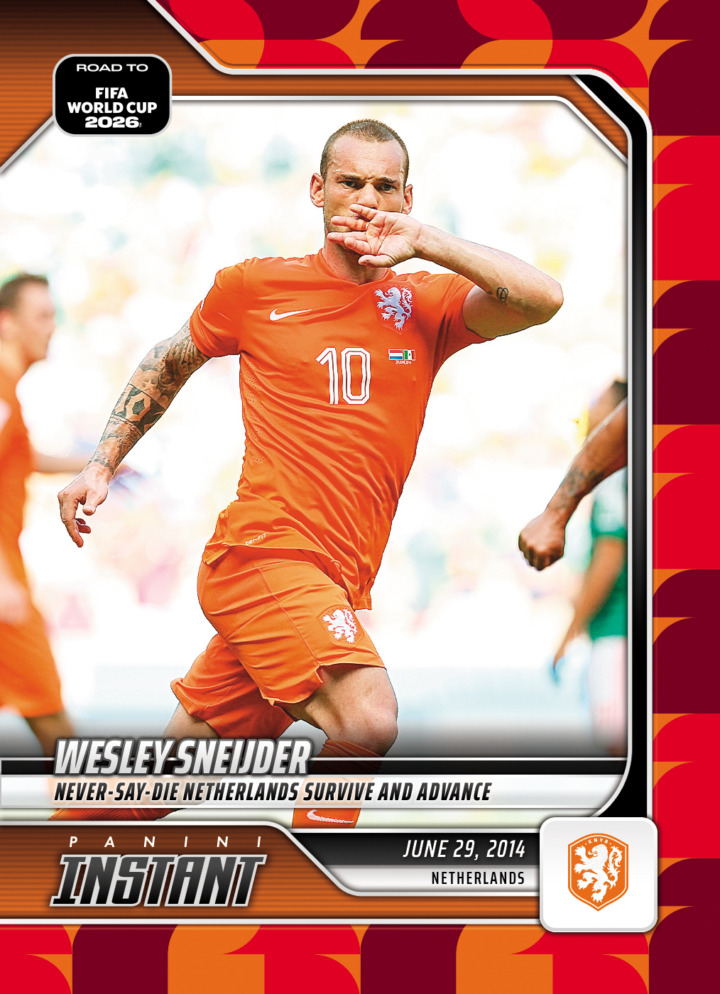 Product image 1 for - Wesley Sneijder - 2026 Panini Instant Road to FIFA World Cup 2026™ #47 - Red /5