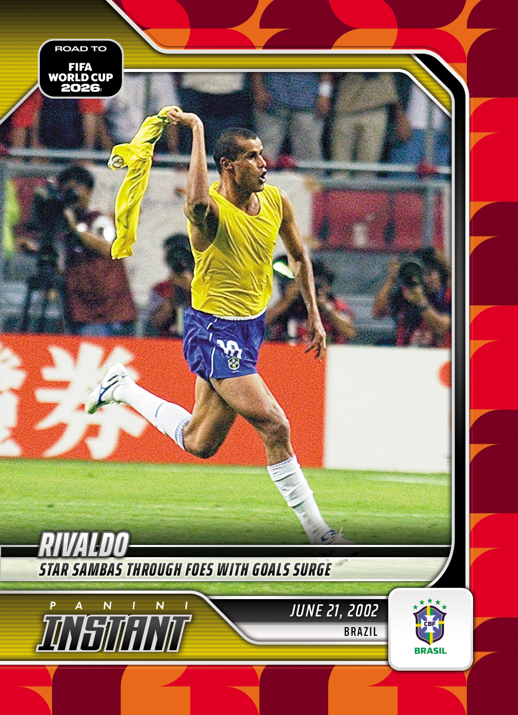 Product image 1 for - Rivaldo - 2026 Panini Instant Road to FIFA World Cup 2026™ #48 - Red /5