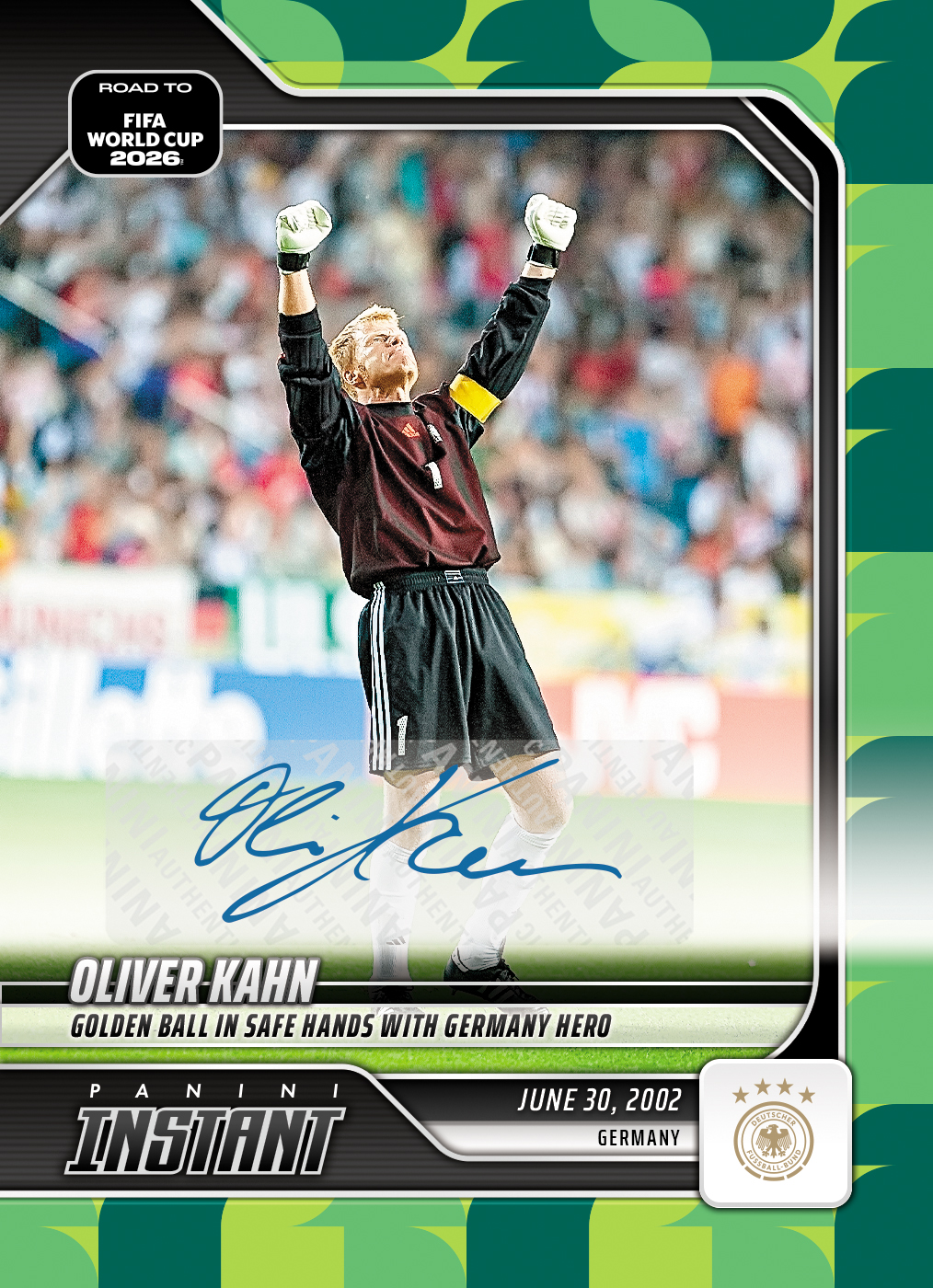 Product image 1 for - Oliver Kahn - 2026 Panini Instant Road to FIFA World Cup 2026™ #49 - Green /10 Auto