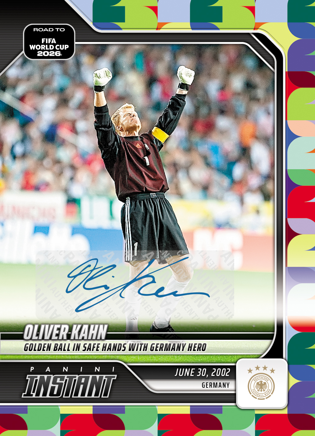 Product image 1 for - Oliver Kahn - 2026 Panini Instant Road to FIFA World Cup 2026™ #49 - Multi 1/1 Auto