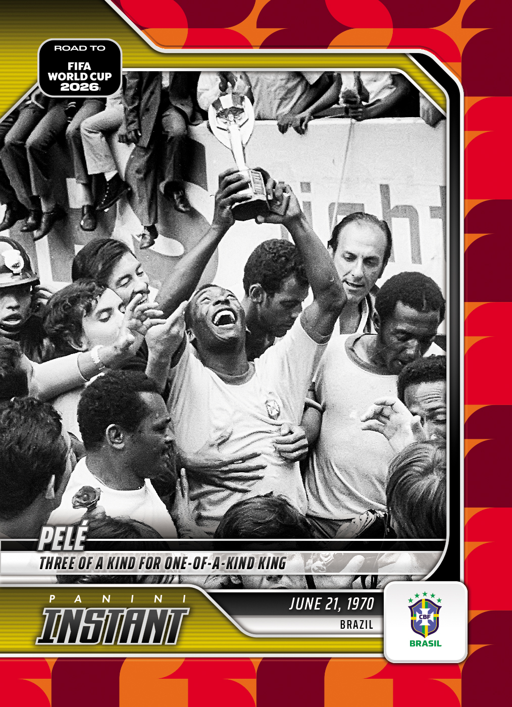 Product image 1 for - Pele - 2026 Panini Instant Road to FIFA World Cup 2026™ #50 - Red /5
