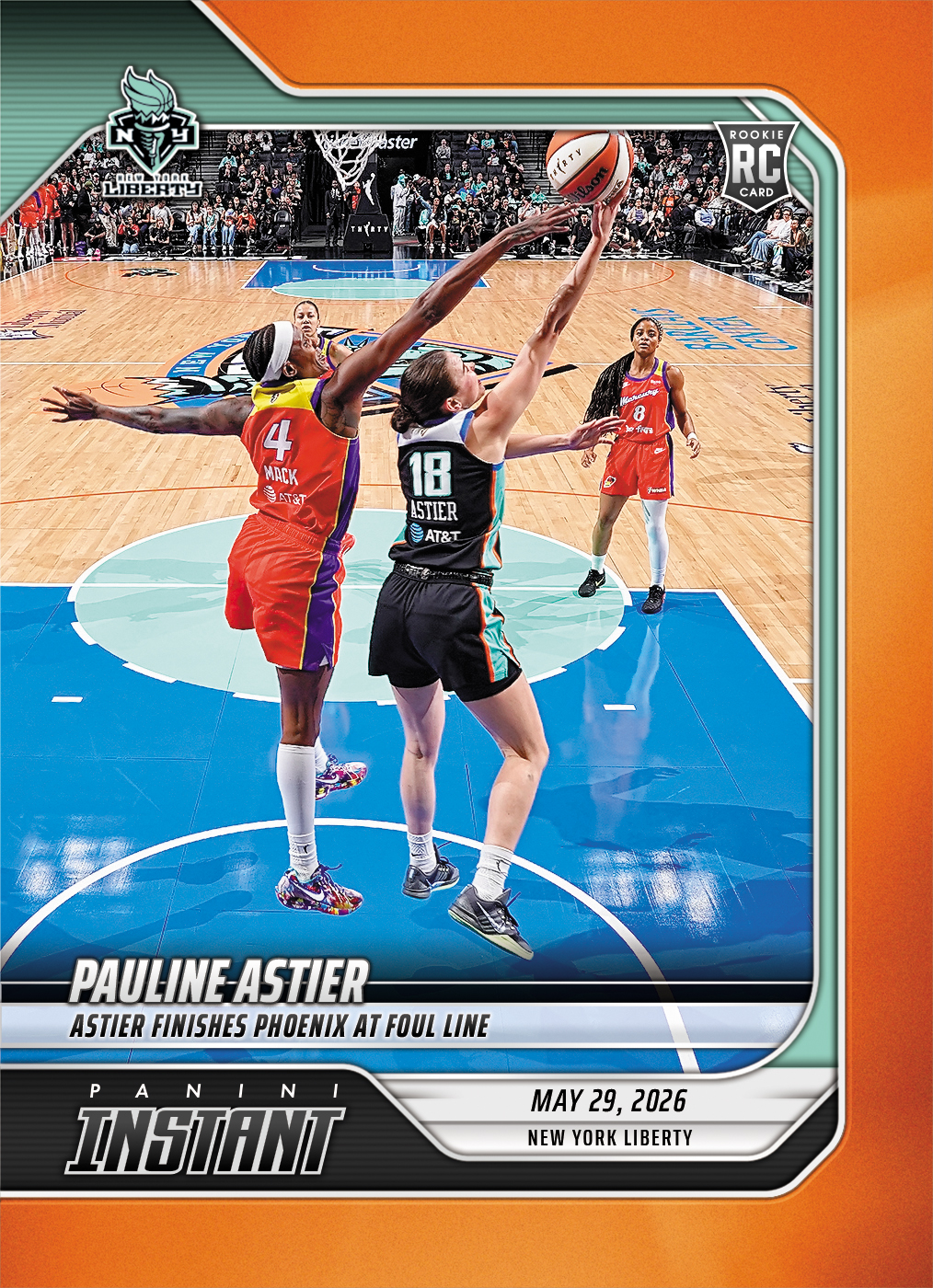 Product image 1 for - Pauline Astier - 2026 Panini Instant WNBA #104 - 30th Anniversary /30