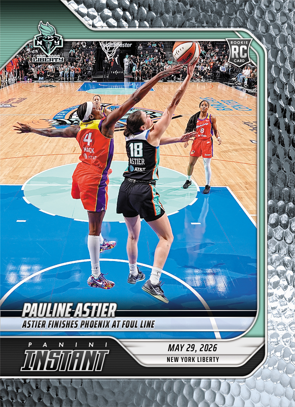Product image 1 for - Pauline Astier - 2026 Panini Instant WNBA #104 - Metallic /5
