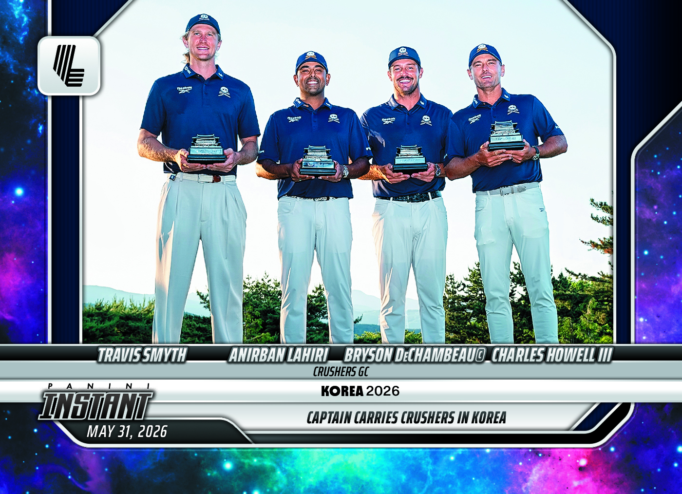 Product image 1 for - Crushers GC - 2026 Panini Instant LIV Golf #17 - Galaxy 1/1