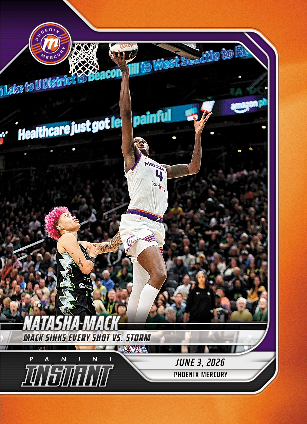Product image 1 for - Natasha Mack - 2026 Panini Instant WNBA #121 - 30th Anniversary /30