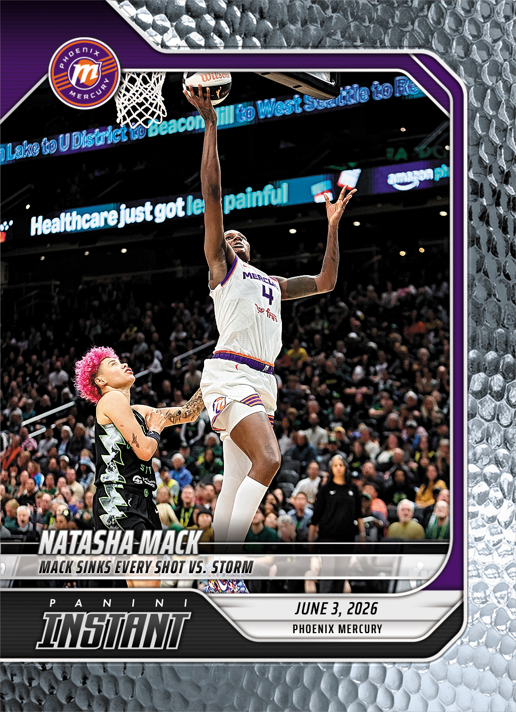 Product image 1 for - Natasha Mack - 2026 Panini Instant WNBA #121 - Metallic /5