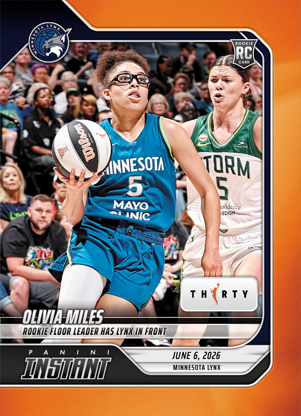 Product image 1 for - Olivia Miles - 2026 Panini Instant WNBA #130 - 30th Anniversary /30