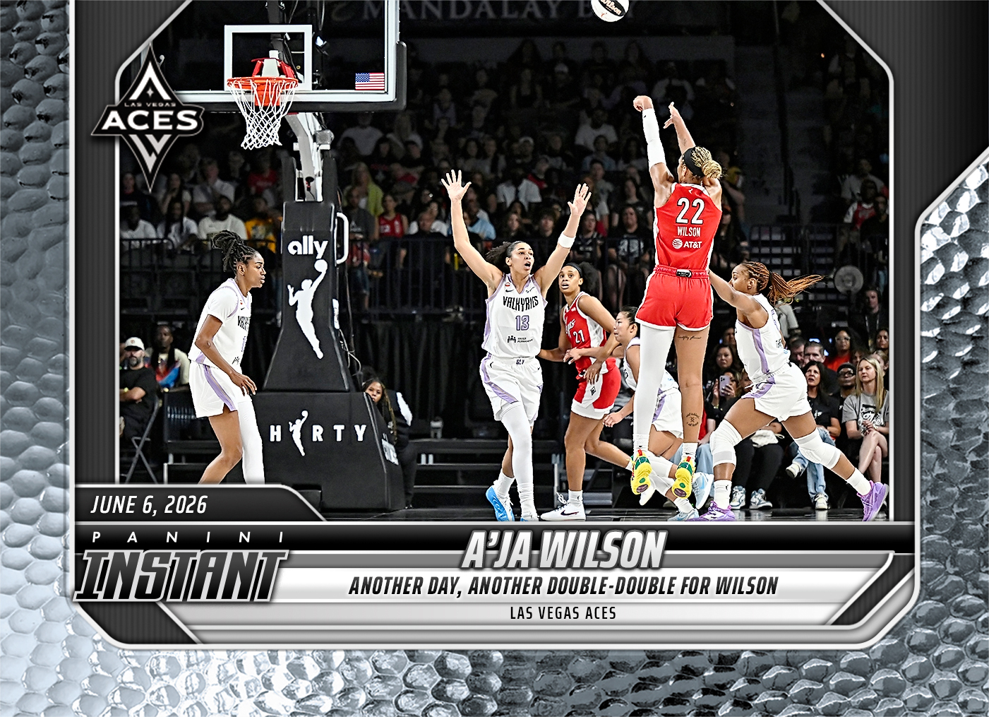Product image 1 for - A'ja Wilson - 2026 Panini Instant WNBA #131 - Metallic /5