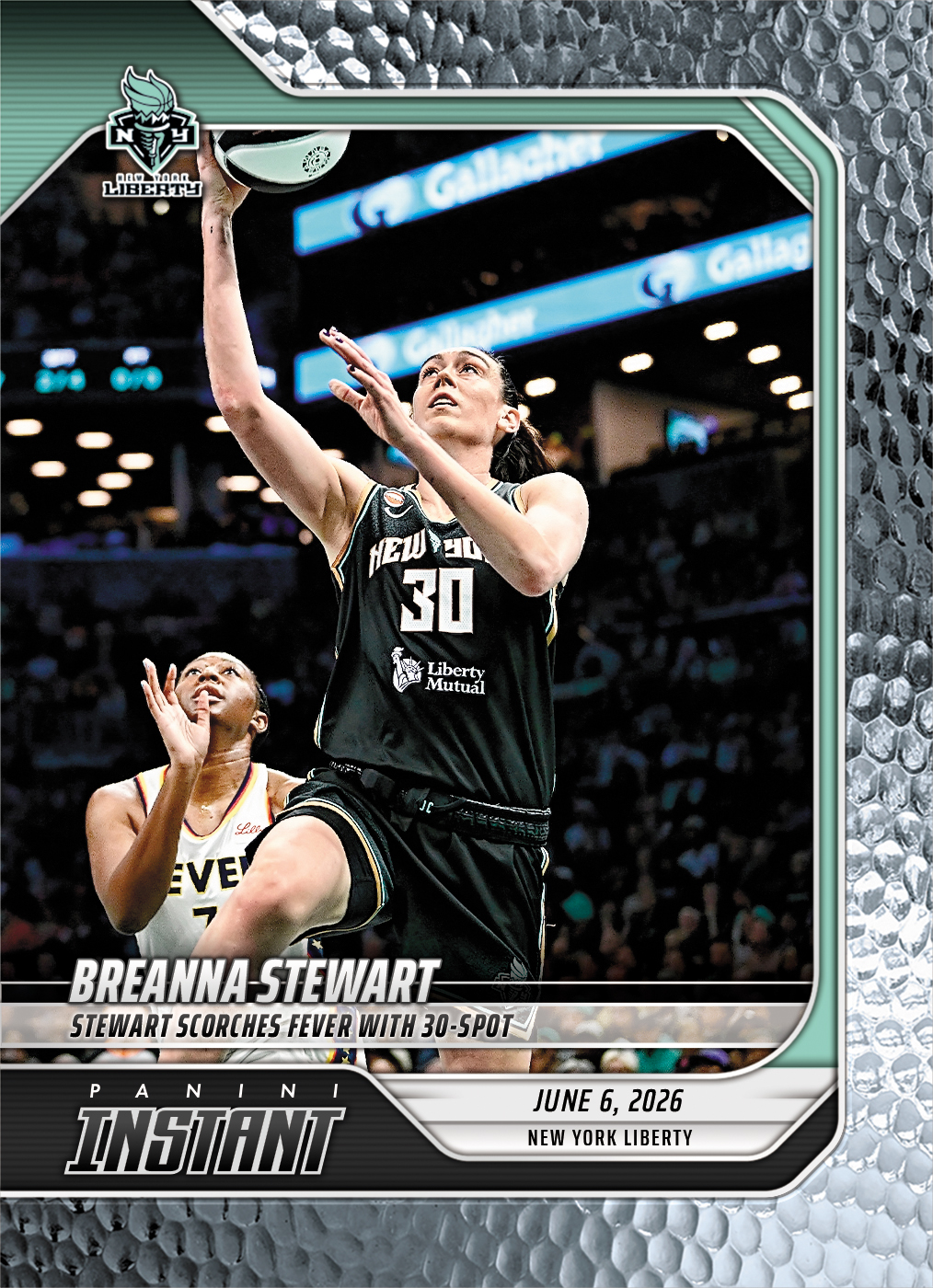 Product image 1 for - Breanna Stewart - 2026 Panini Instant WNBA #133 - Metallic /5