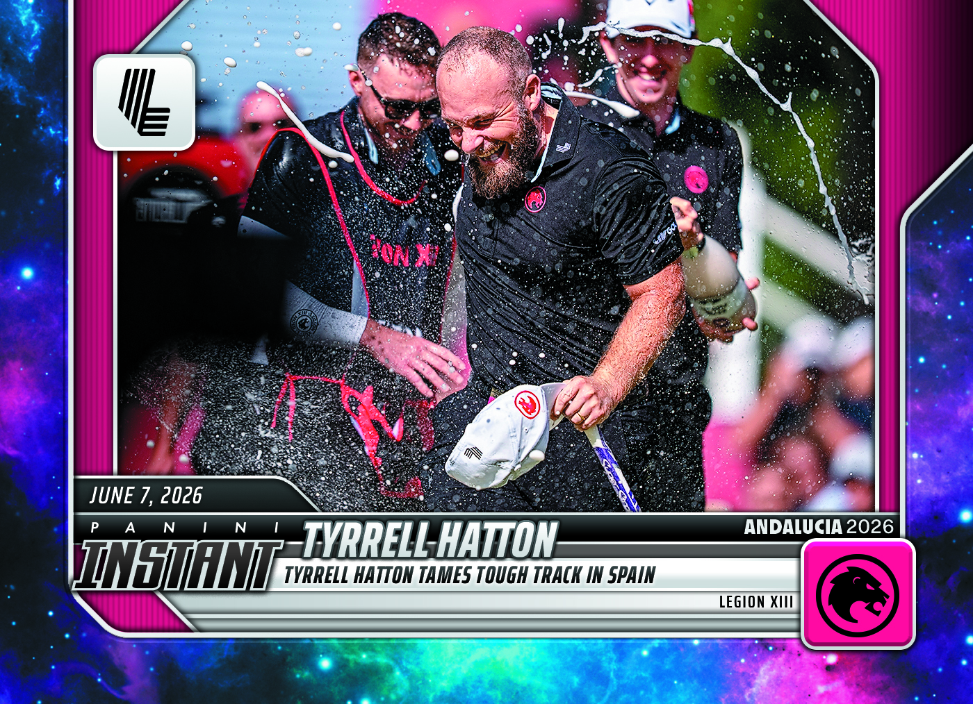 Product image 1 for - Tyrrell Hatton - 2026 Panini Instant LIV Golf #18 - Galaxy 1/1