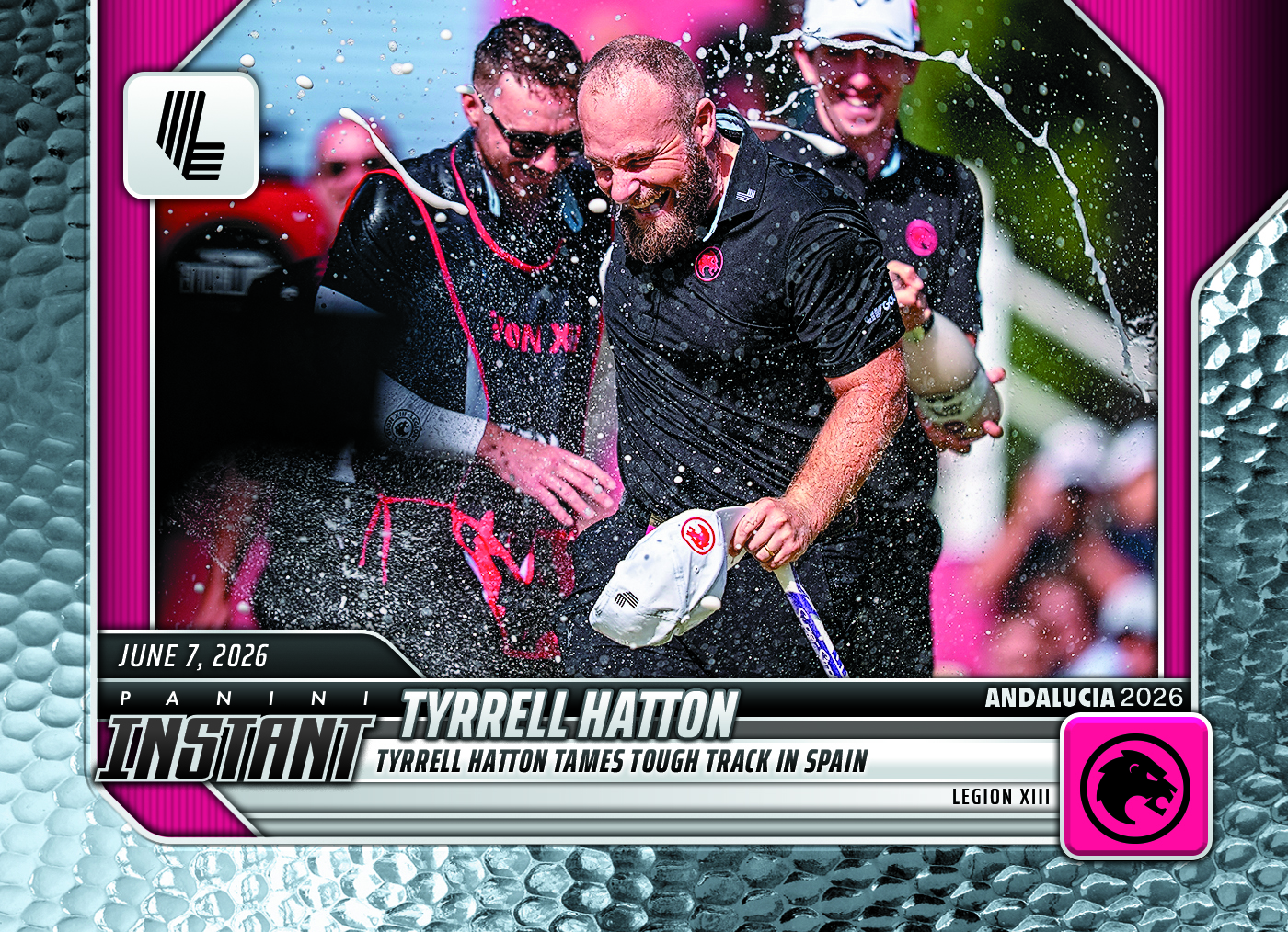 Product image 1 for - Tyrrell Hatton - 2026 Panini Instant LIV Golf #18 - Metallic /5