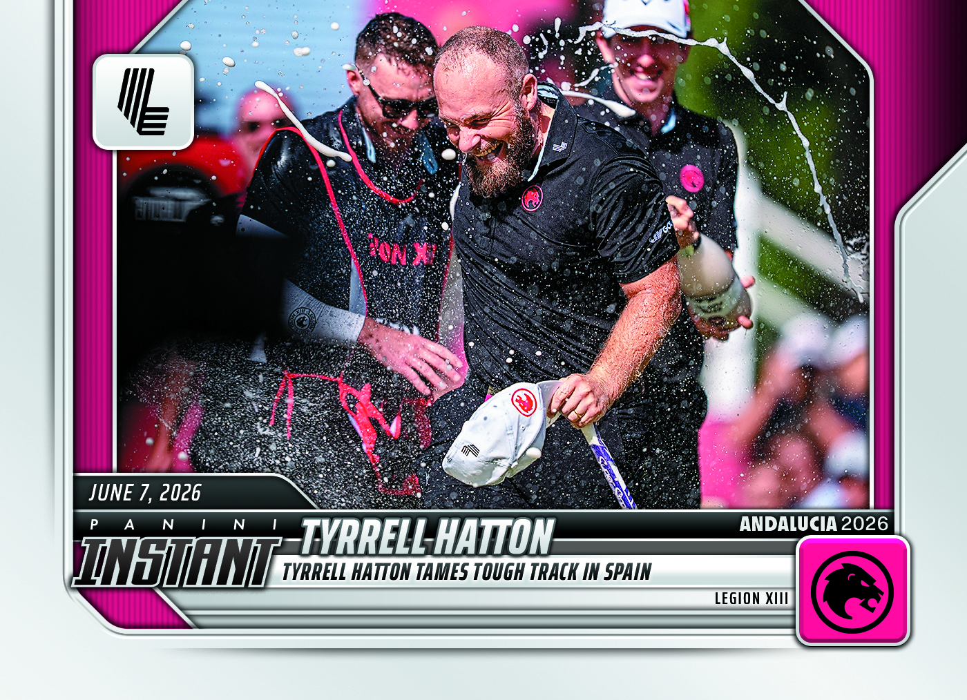 Product image 1 for - Tyrrell Hatton - 2026 Panini Instant LIV Golf #18 - Base