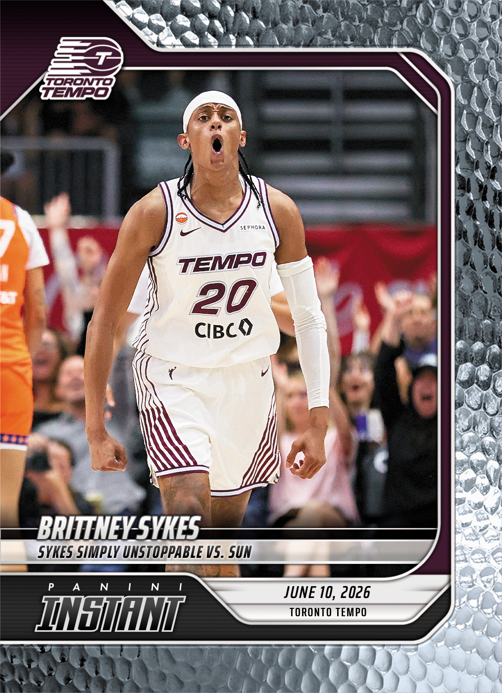Product image 1 for - Brittney Sykes - 2026 Panini Instant WNBA #142 - Metallic /5