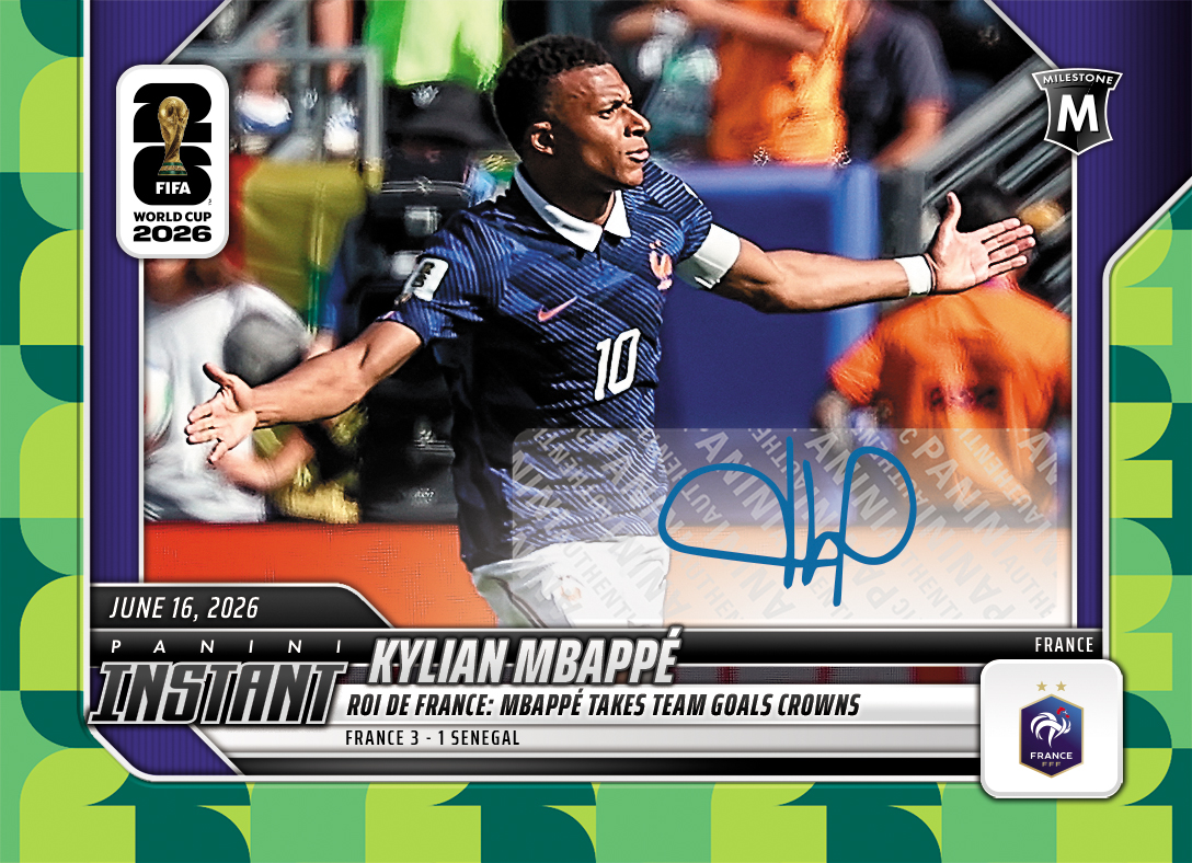 Product image 1 for - Kylian Mbappe - 2026 Panini Instant FIFA World Cup 2026™ #40 - Green /10 Auto