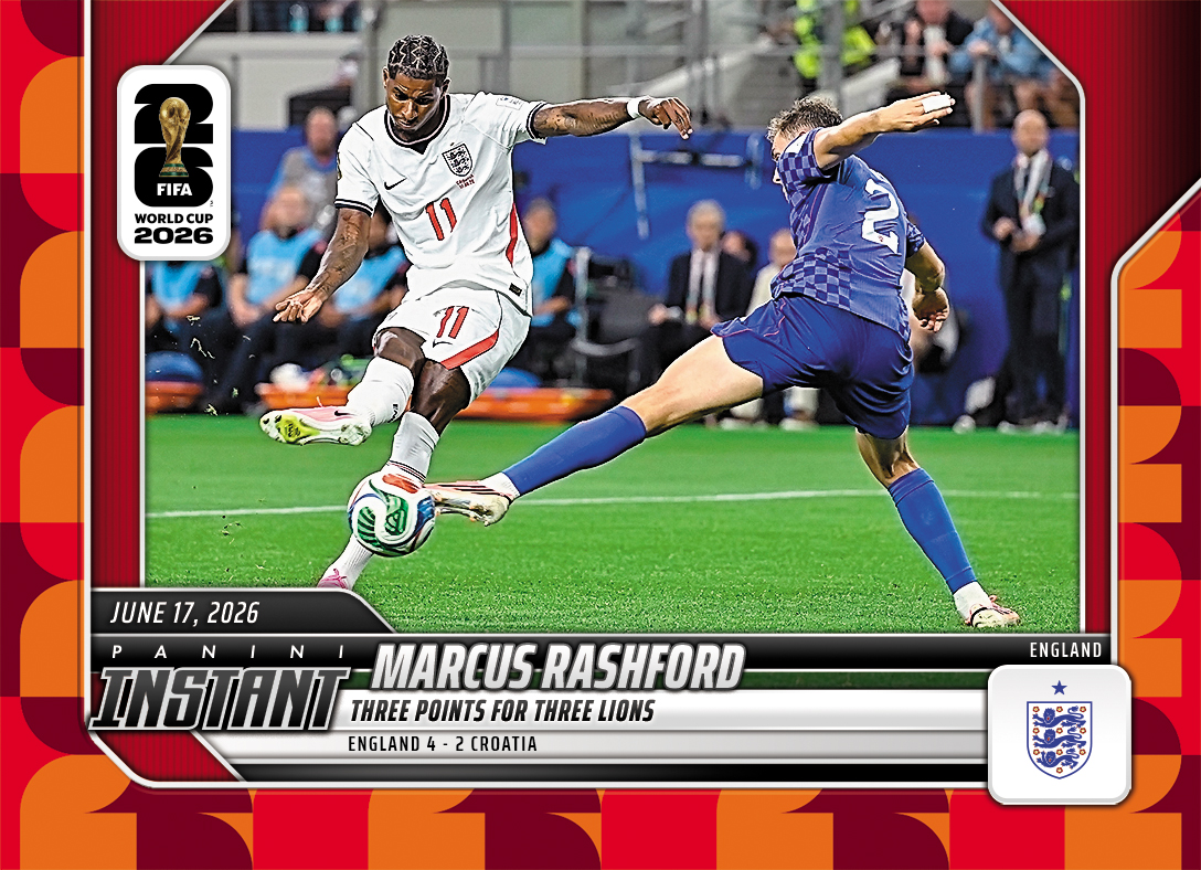 Product image 1 for - Marcus Rashford - 2026 Panini Instant FIFA World Cup 2026™ #54 - Red /5