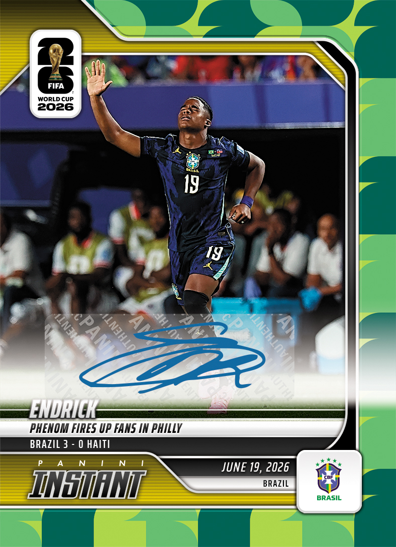 Product image 1 for - Endrick - 2026 Panini Instant FIFA World Cup 2026™ #70 - Green /10 Auto