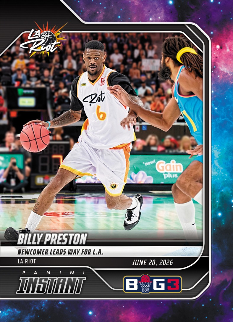 Detailed Image of Billy Preston - 2026 Panini Instant Big3 #3 - Galaxy 1/1