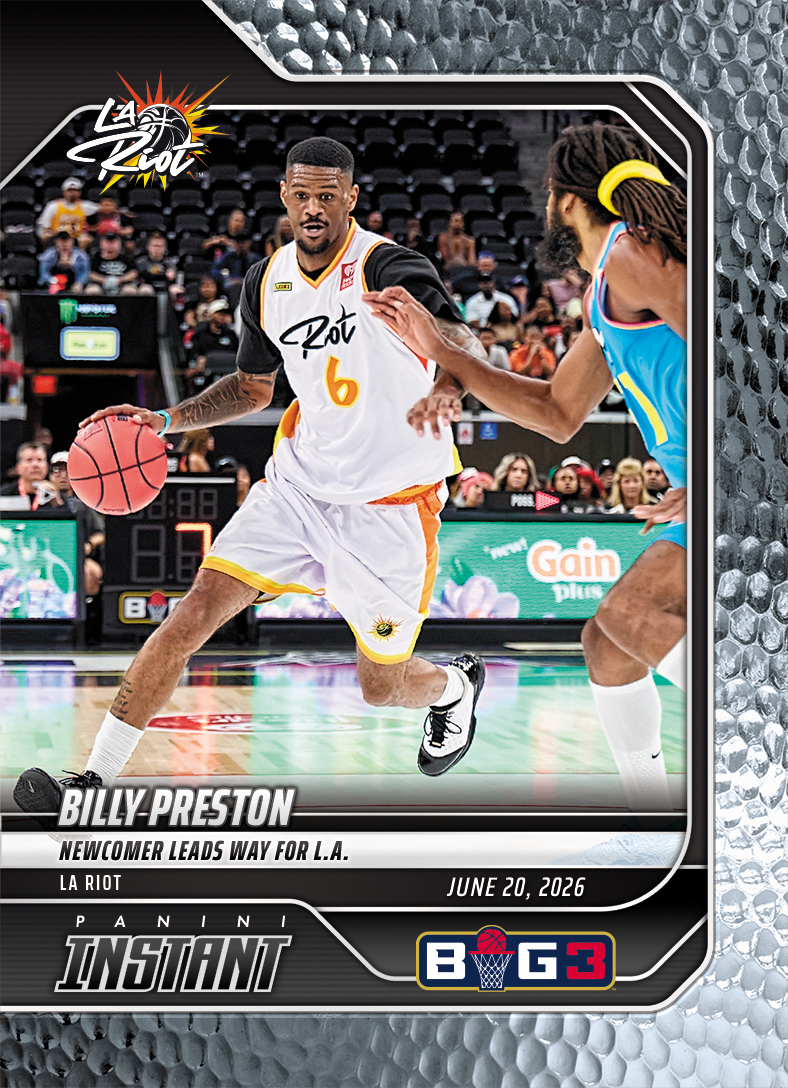 Product image 1 for - Billy Preston - 2026 Panini Instant Big3 #3 - Metallic /5