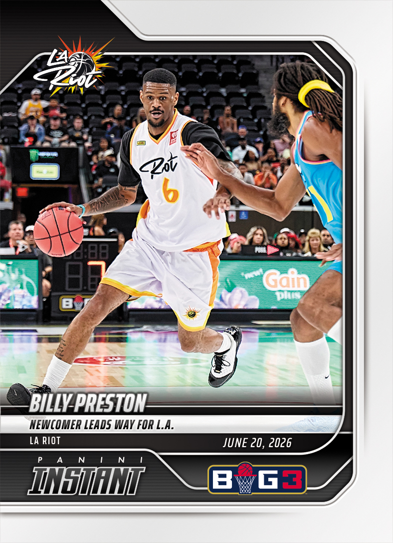 Product image 1 for - Billy Preston - 2026 Panini Instant Big3 #3 - Base