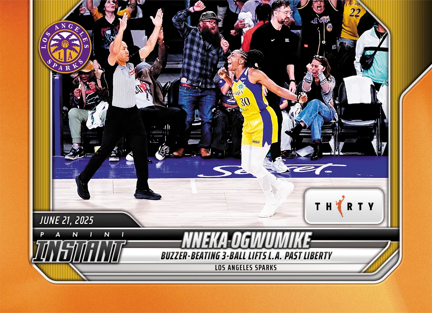 Detailed Image of Nneka Ogwumike - 2026 Panini Instant WNBA #180 - 30th Anniversary /30