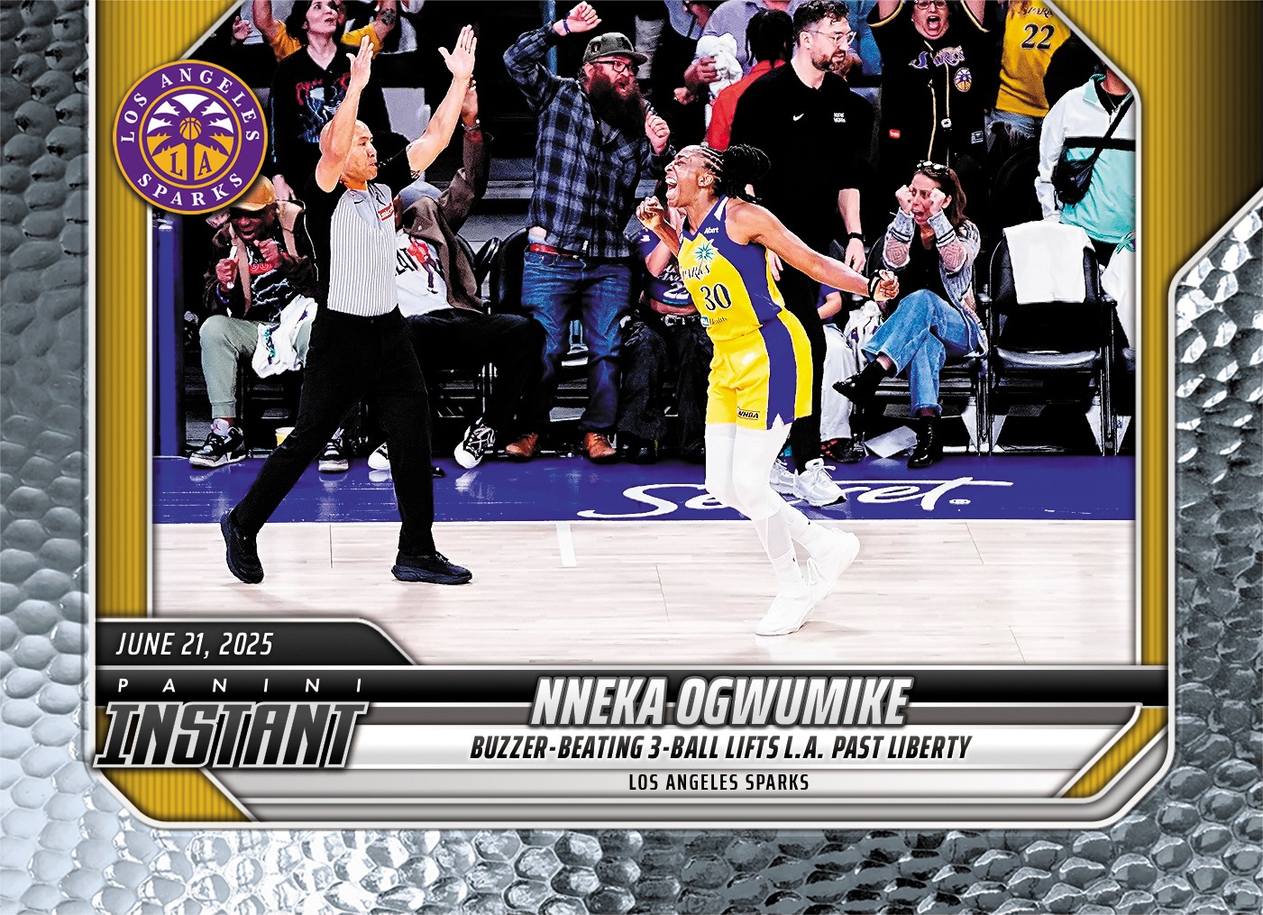 Detailed Image of Nneka Ogwumike - 2026 Panini Instant WNBA #180 - Metallic /5