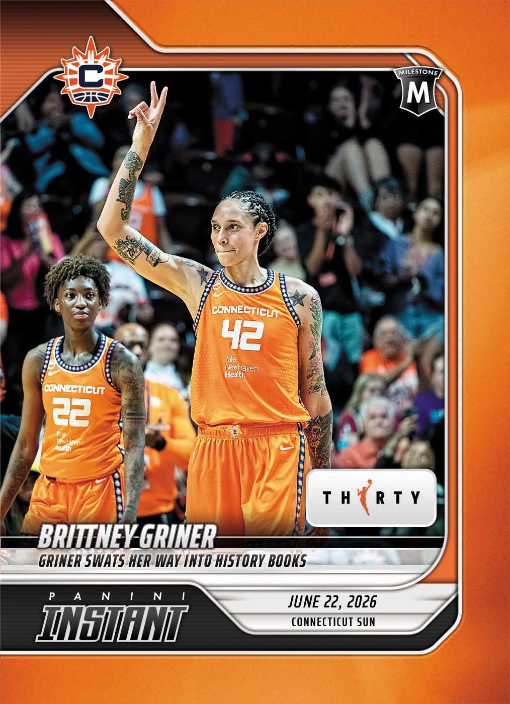 Detailed Image of Brittney Griner - 2026 Panini Instant WNBA #181 - 30th Anniversary /30
